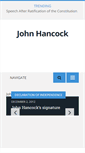 Mobile Screenshot of john-hancock-heritage.com